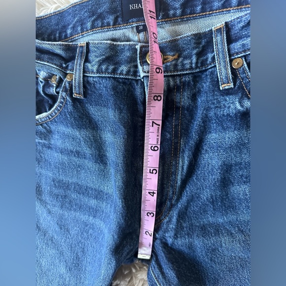 Khaite Kyle Straight Leg Distressed Dark Wash Jeans Size 28 - Picture 6 of 12